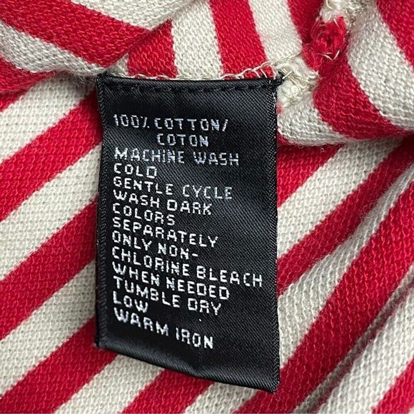 VTG Greg Norman Collection Polo Shirt Red & Ivory Stripes Men’s Size Large - Picture 8 of 12